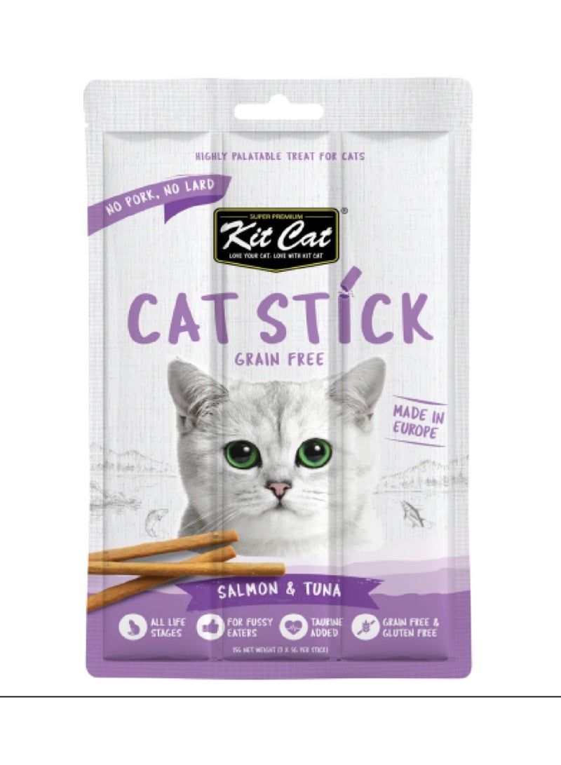 كيت كات مكافآت "كات ستيك" بالسلمون والتونة أصابع طرية خالية من الحبوب - Image 4